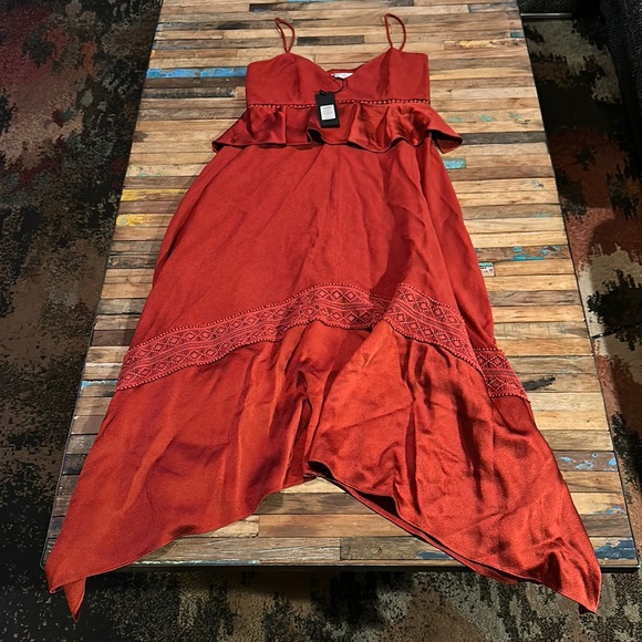 Rachel Zoe Burnt Sienna Dress Sz 4 **NWT** - Picture 2 of 11